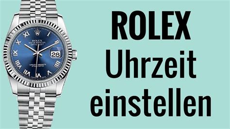 rolex uhrzeit einstellen|rolex bedienungsanleitung kostenlos.